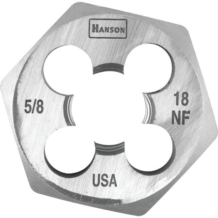 Century Drill & Tool Century Drill & Tool 5/8-18 National Fine 1-7/16 In. Across Flats Fractional Hexagon Die 98214